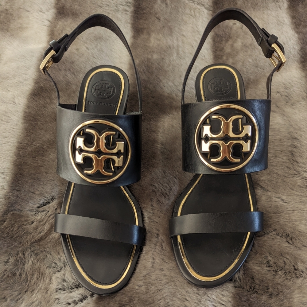 Tory Burch wedge sandals size 8
